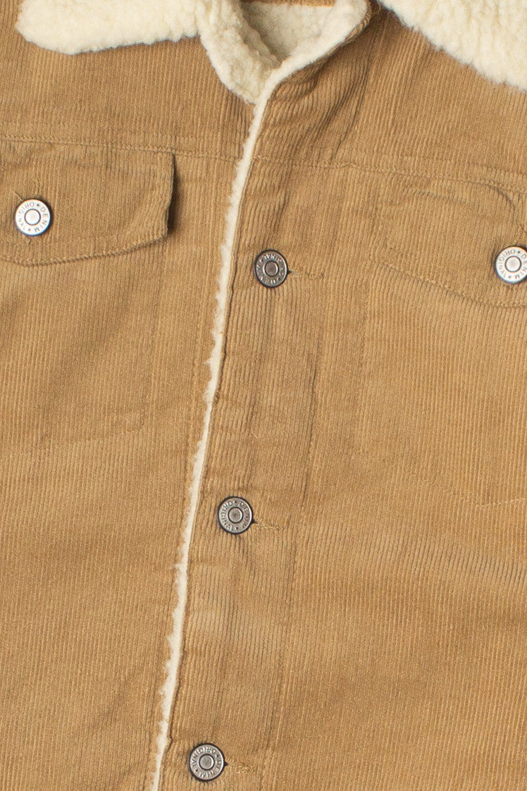 Corduroy Sherpa Lined Trucker Jacket