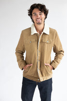 Corduroy Sherpa Lined Trucker Jacket
