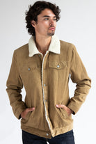 Corduroy Sherpa Lined Trucker Jacket