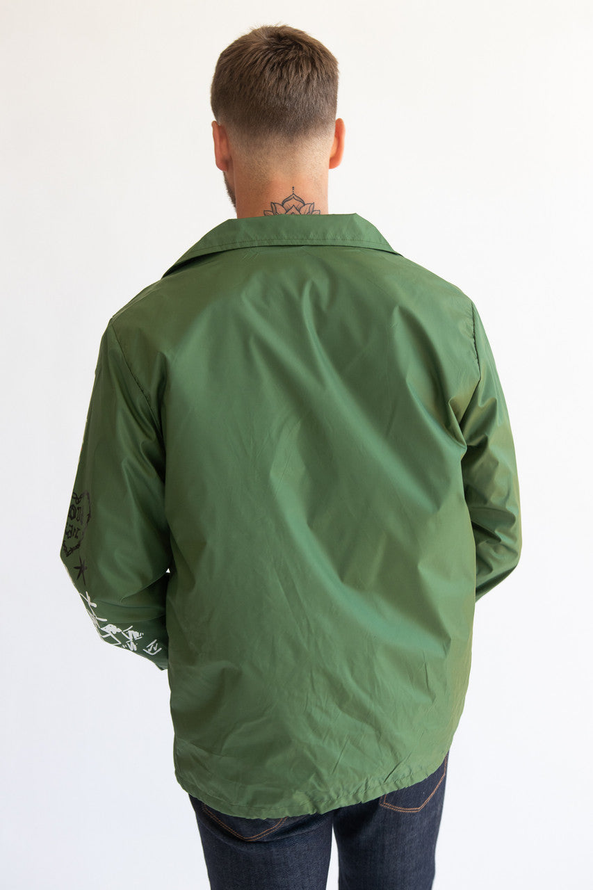 Gritty Coach Graphic Windbreaker Jacket – Ragstock