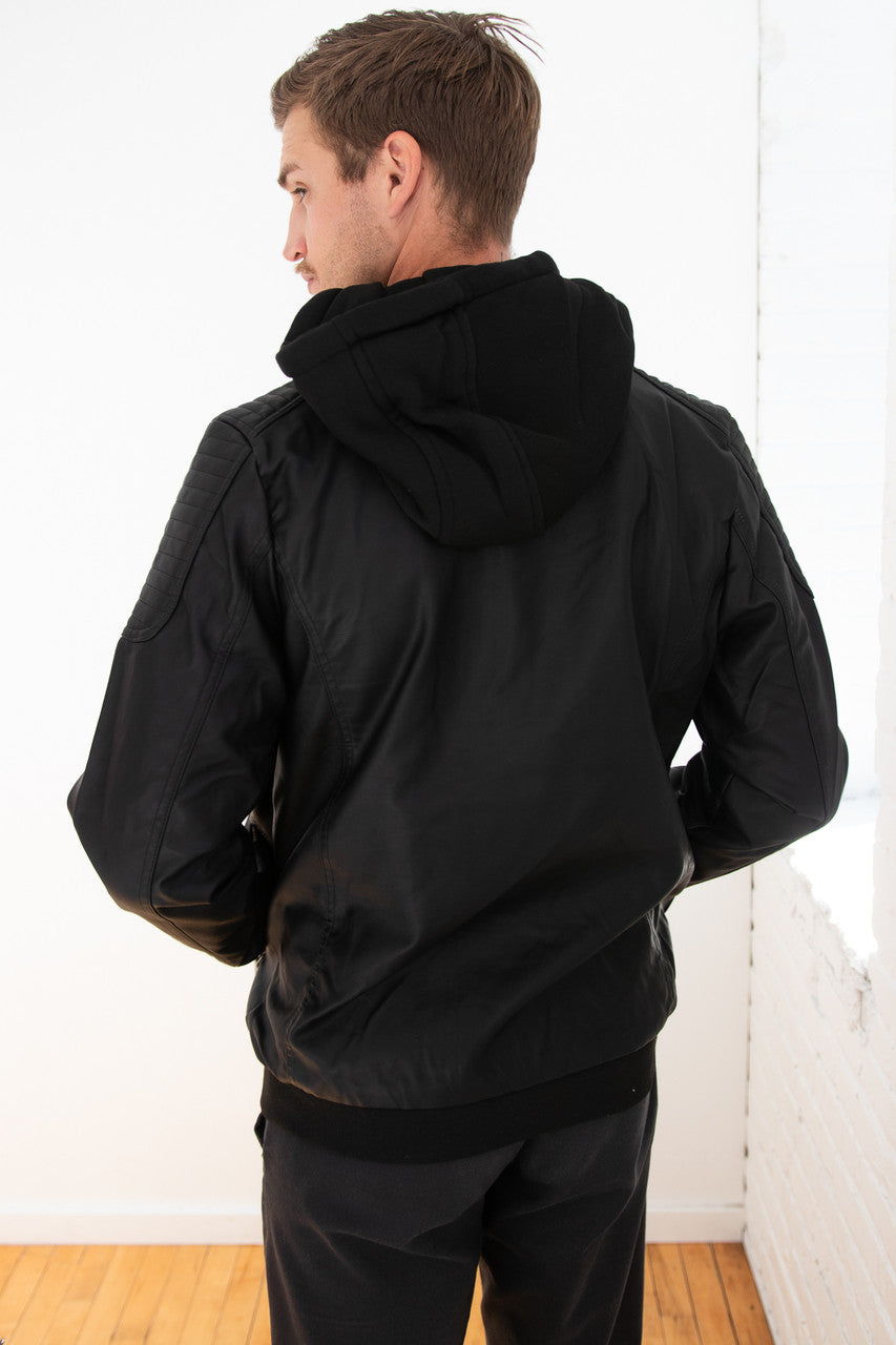 Hooded Moto Jacket