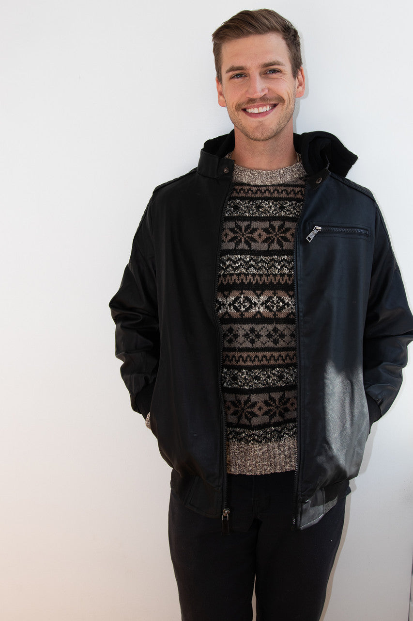 Hooded Moto Jacket
