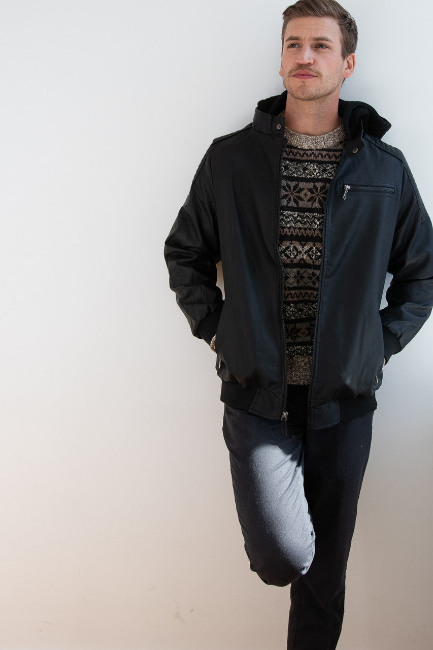 Hooded Moto Jacket