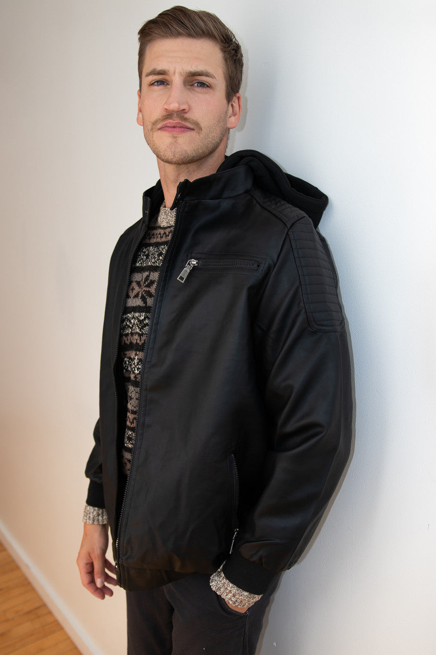 Hooded Moto Jacket