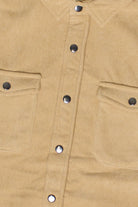 Blanket Lined Corduroy Shacket - Camel