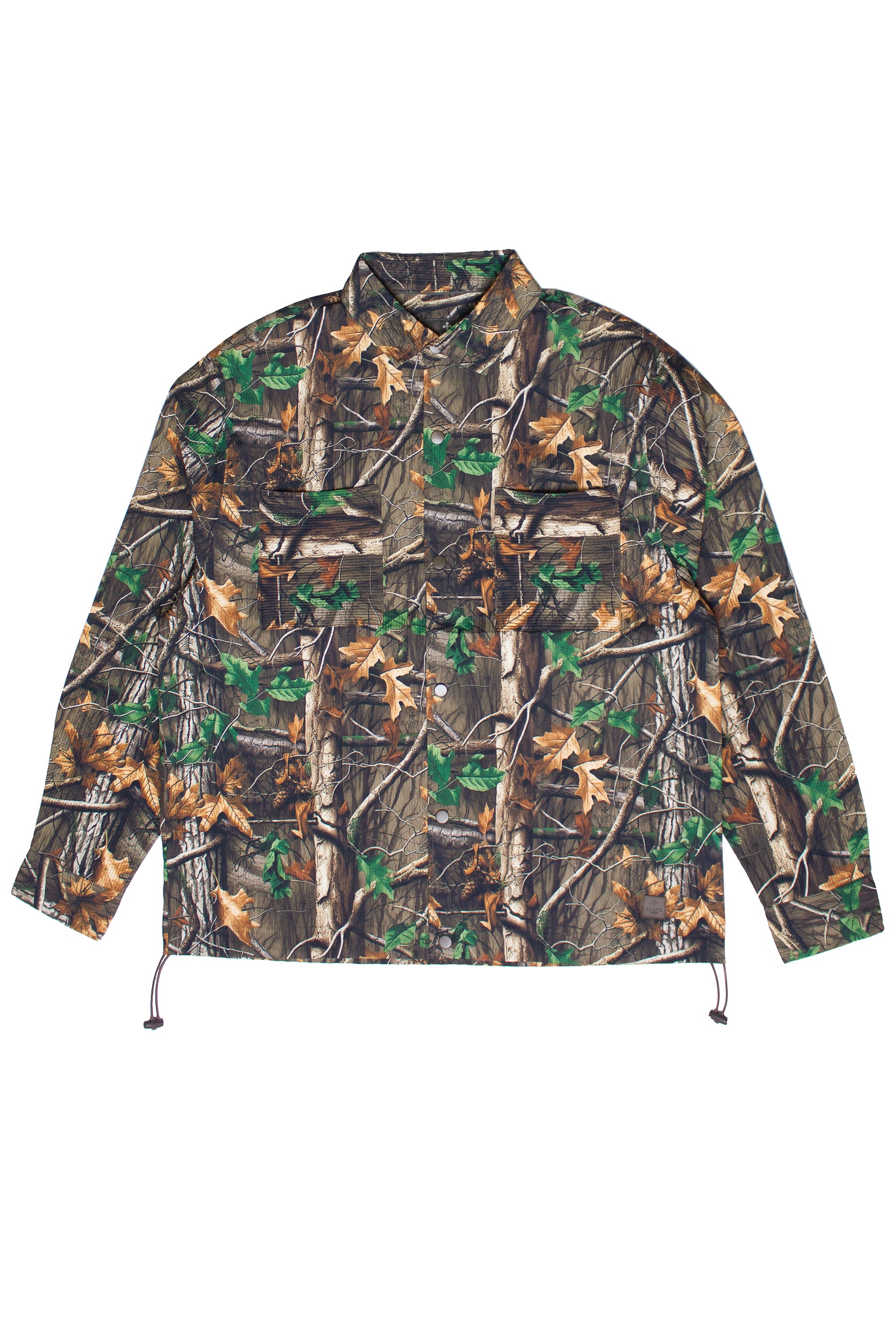 Textured Woodland Camo Jacket