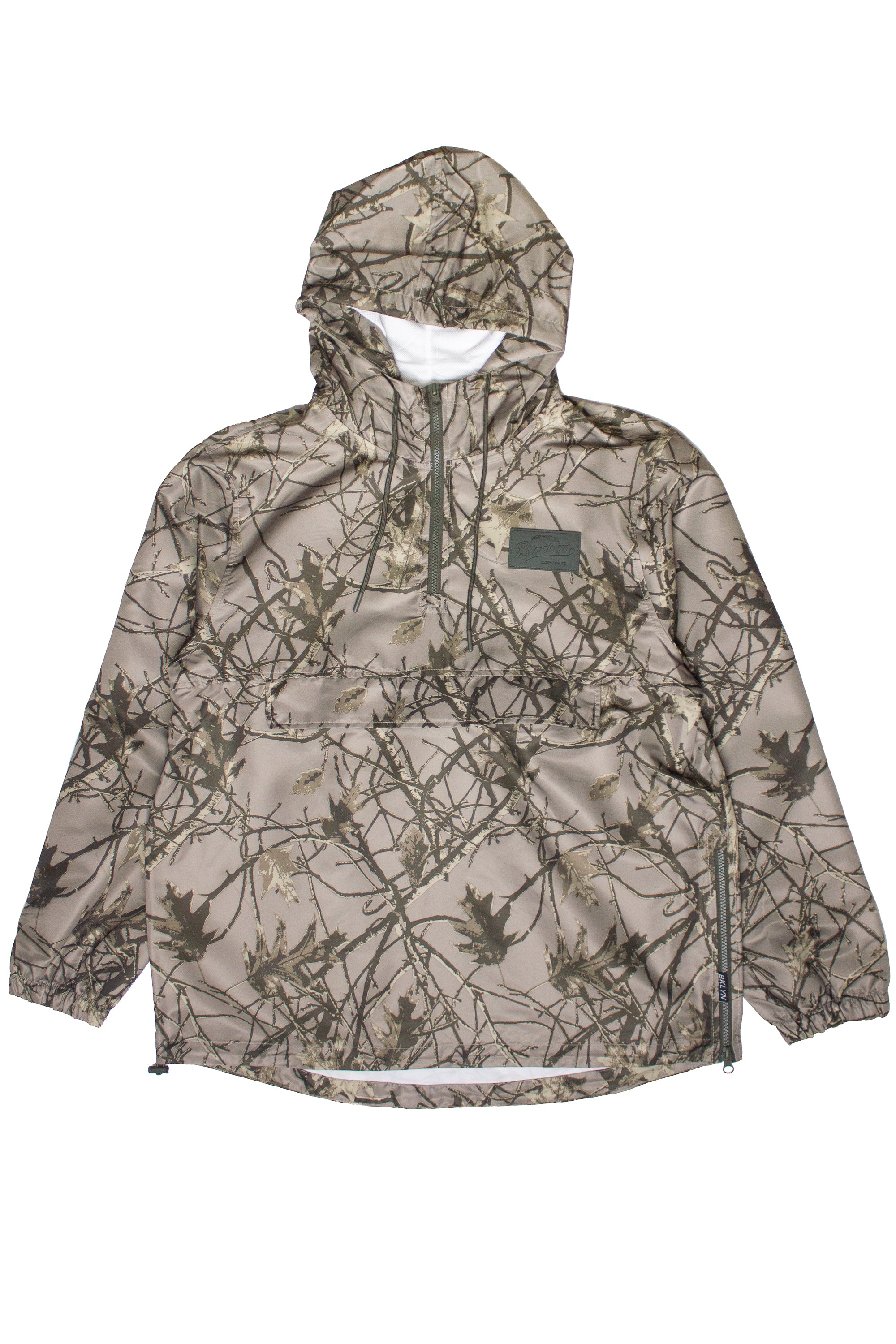 Woodland Camo Pullover Windbreaker
