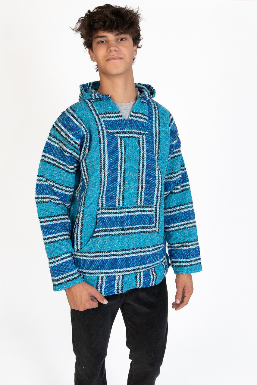 Lightweight Turquoise Baja Hoodie