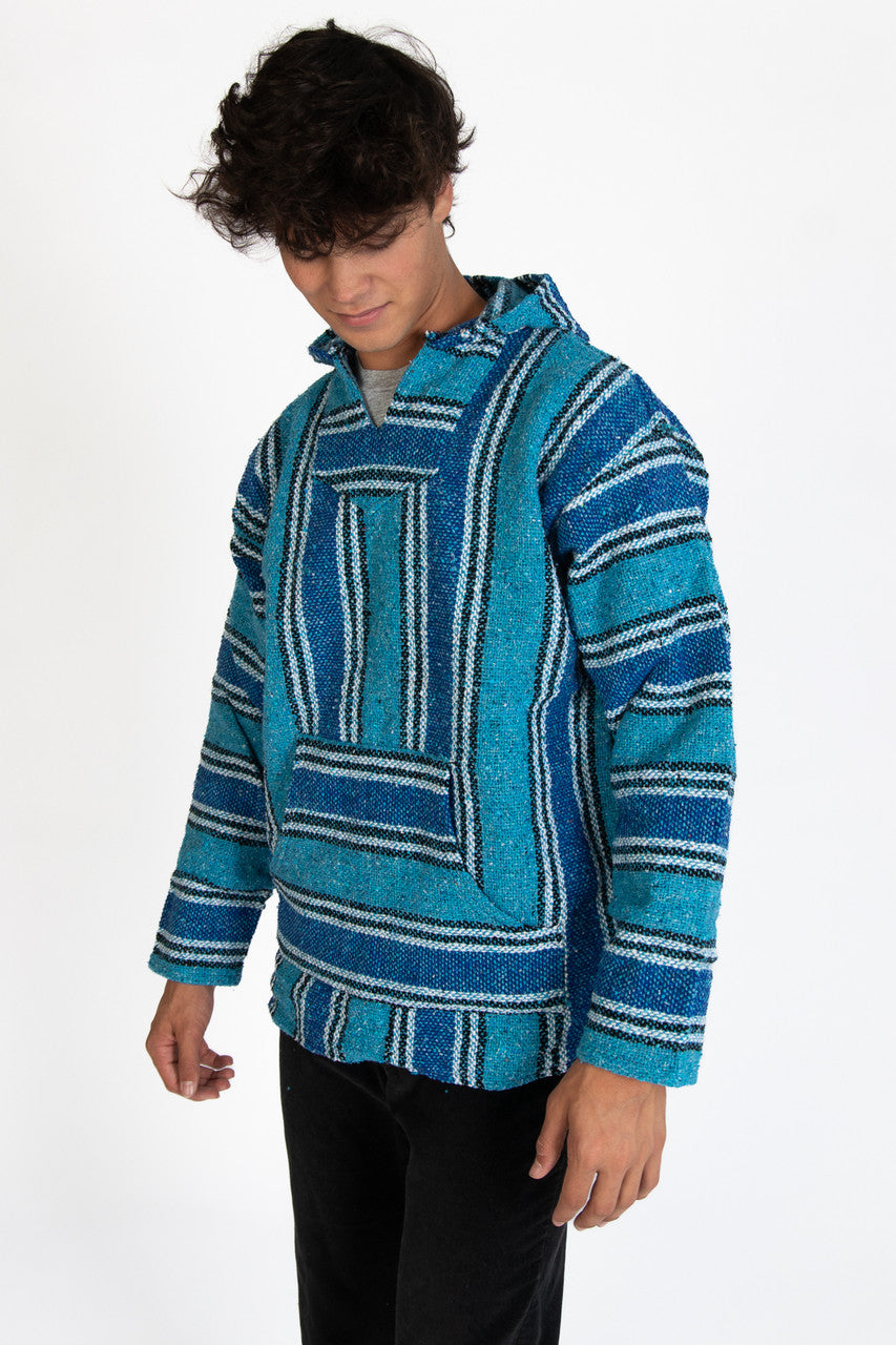 Lightweight Turquoise Baja Hoodie – Ragstock