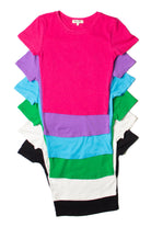 Electric Purple Short Sleeve Crop Tee