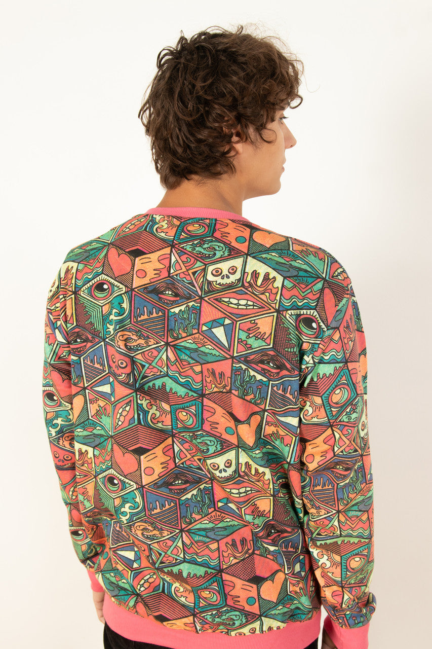 Boxed Cartoon Sweatshirt