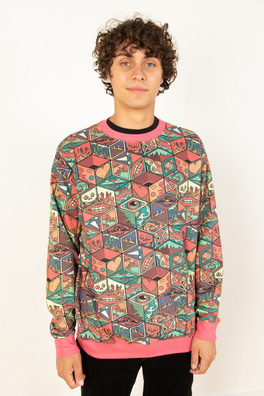 Boxed Cartoon Sweatshirt