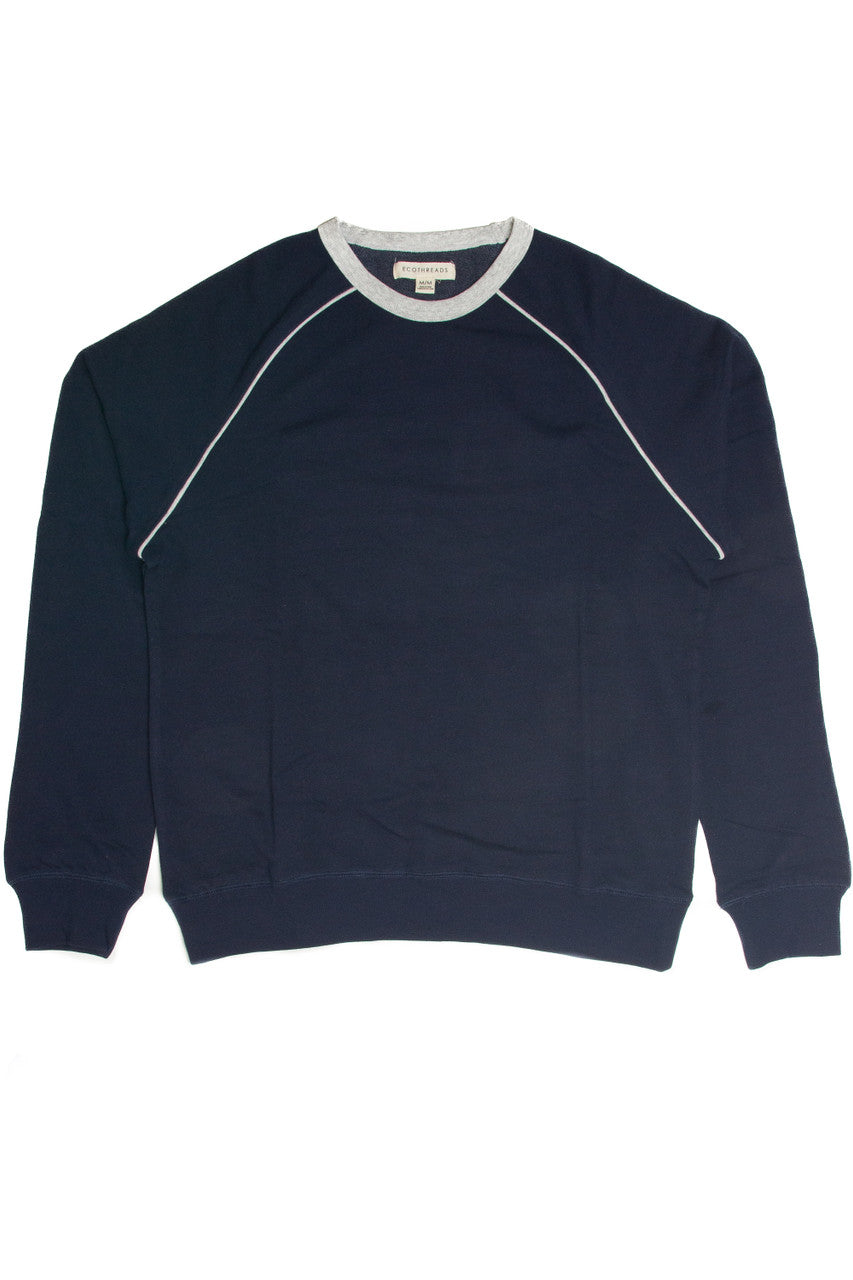 Navy Piping Sweatshirt