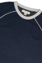 Navy Piping Sweatshirt