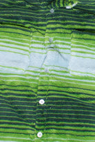 Patterned Plush Button Up Shirt - Green
