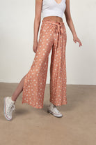 Daisy Paper Bag Waist Palazzo Pants