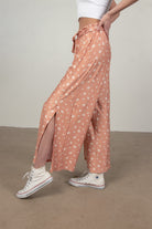 Daisy Paper Bag Waist Palazzo Pants