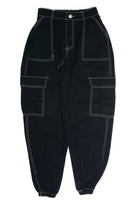 Black Cargo Joggers