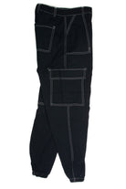 Black Cargo Joggers