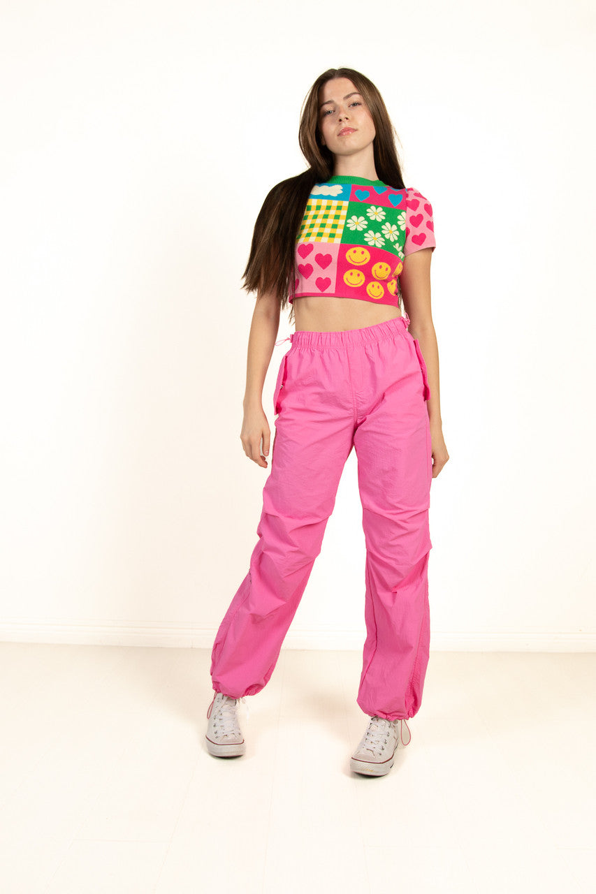 シシクイ　PARACHUTE PANTS / PINK XS PARACHUTE PANTS / PINK – SHISHIKUI