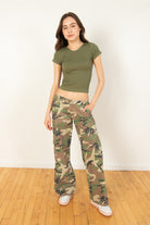 Camo Wide Leg Pants