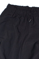 Black Drawstring Cargo Parachute Pants