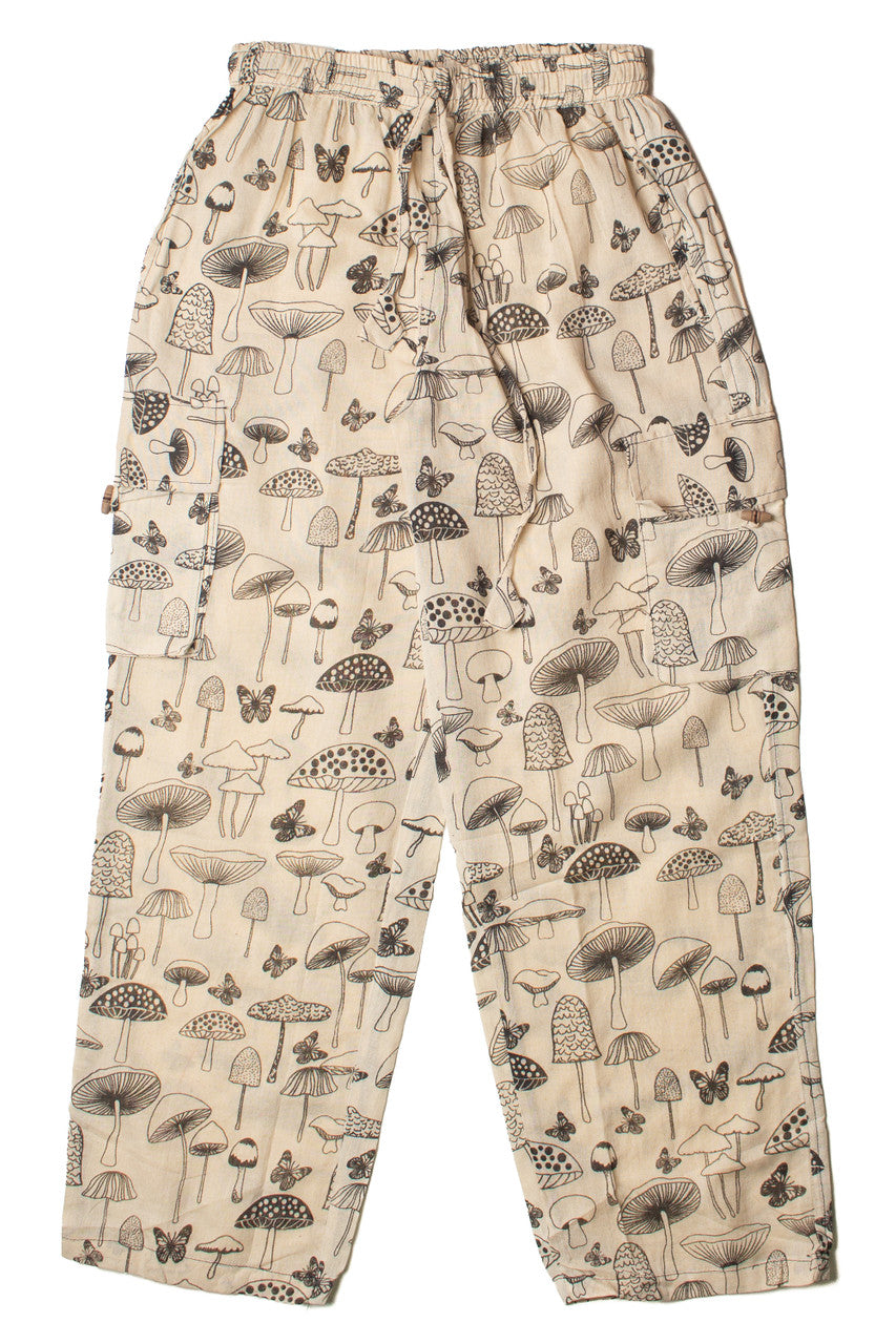 Natural Mushroom Cargo Pants
