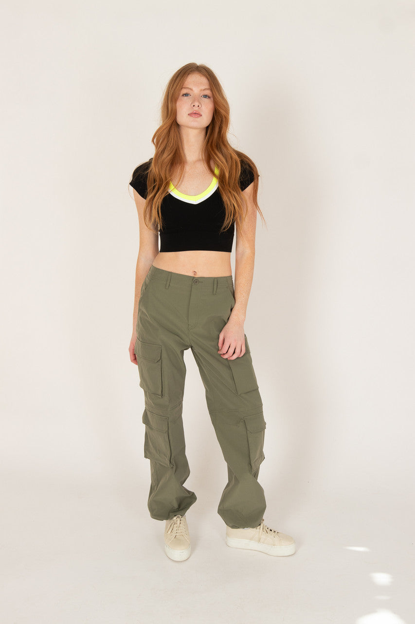 【ROUGHNECK】25ss Double Tuck Cargo Pants Double Tuck Cargo Pants Black - roughneck | 60% - Asian