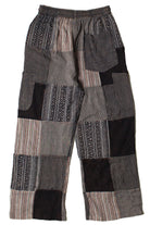 Black Patchwork Pants