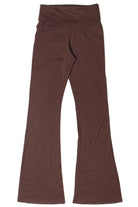 Fold Over Fleece Lined Flare Leggings