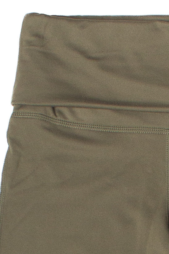 Fold Over Fleece Lined Flare Leggings