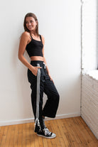 Side Stripe Bow Detail Track Pants