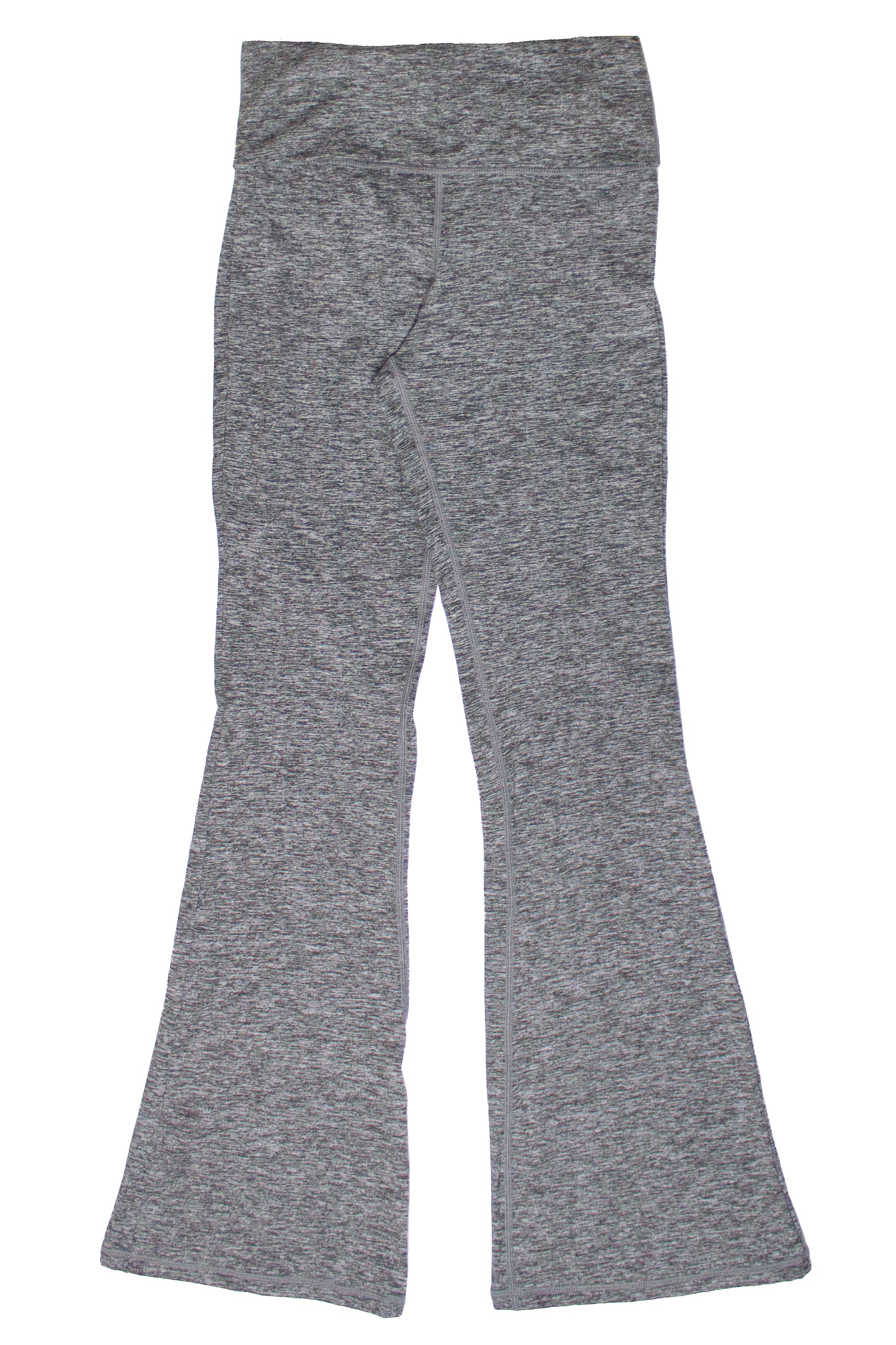 Fold Over Fleece Lined Flare Leggings