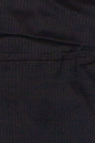 Ribbed Lightweight Fleece Lined Flare Leggings - Black