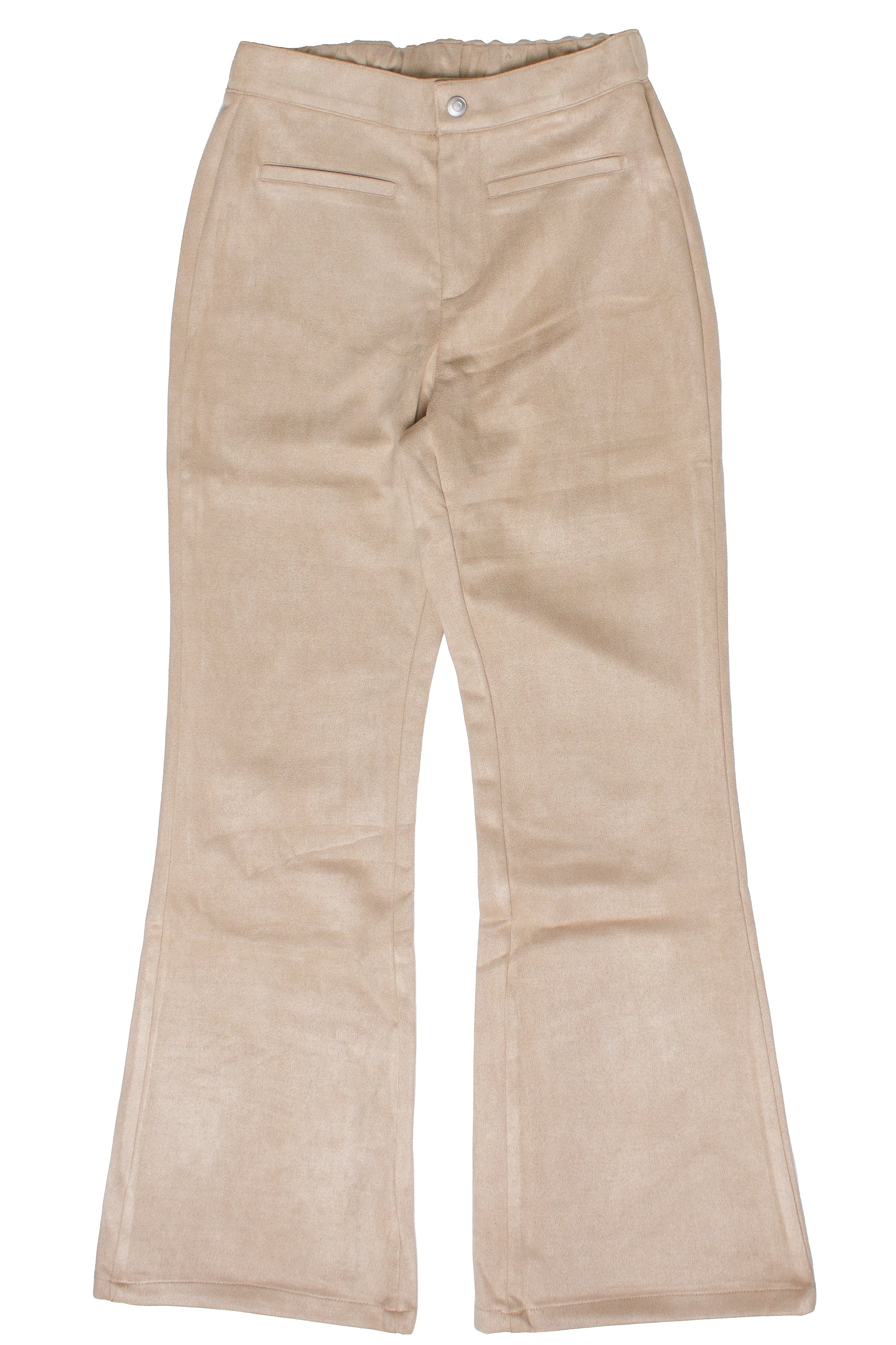 Suede Flare Pants