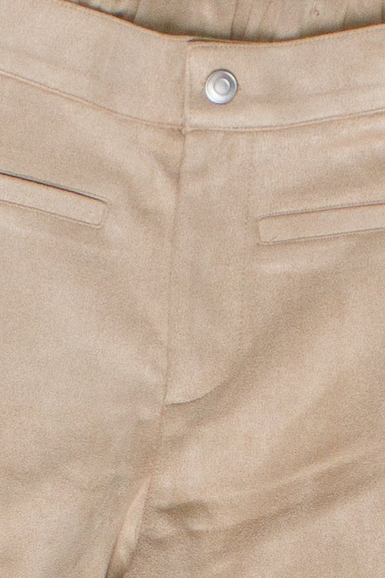 Suede Flare Pants