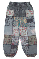 Grey Mushroom Patchwork Pants