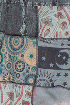 Grey Mushroom Patchwork Pants