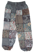 Grey Mushroom Patchwork Pants
