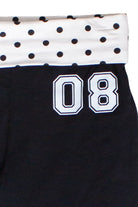 Polka Dot Fold Over Waist 08 Flare Pants