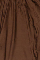 Belted Tube Top Wide Leg Jumpsuit - Brown