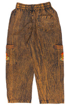 Embroidered Mushroom Block Patchwork Pants