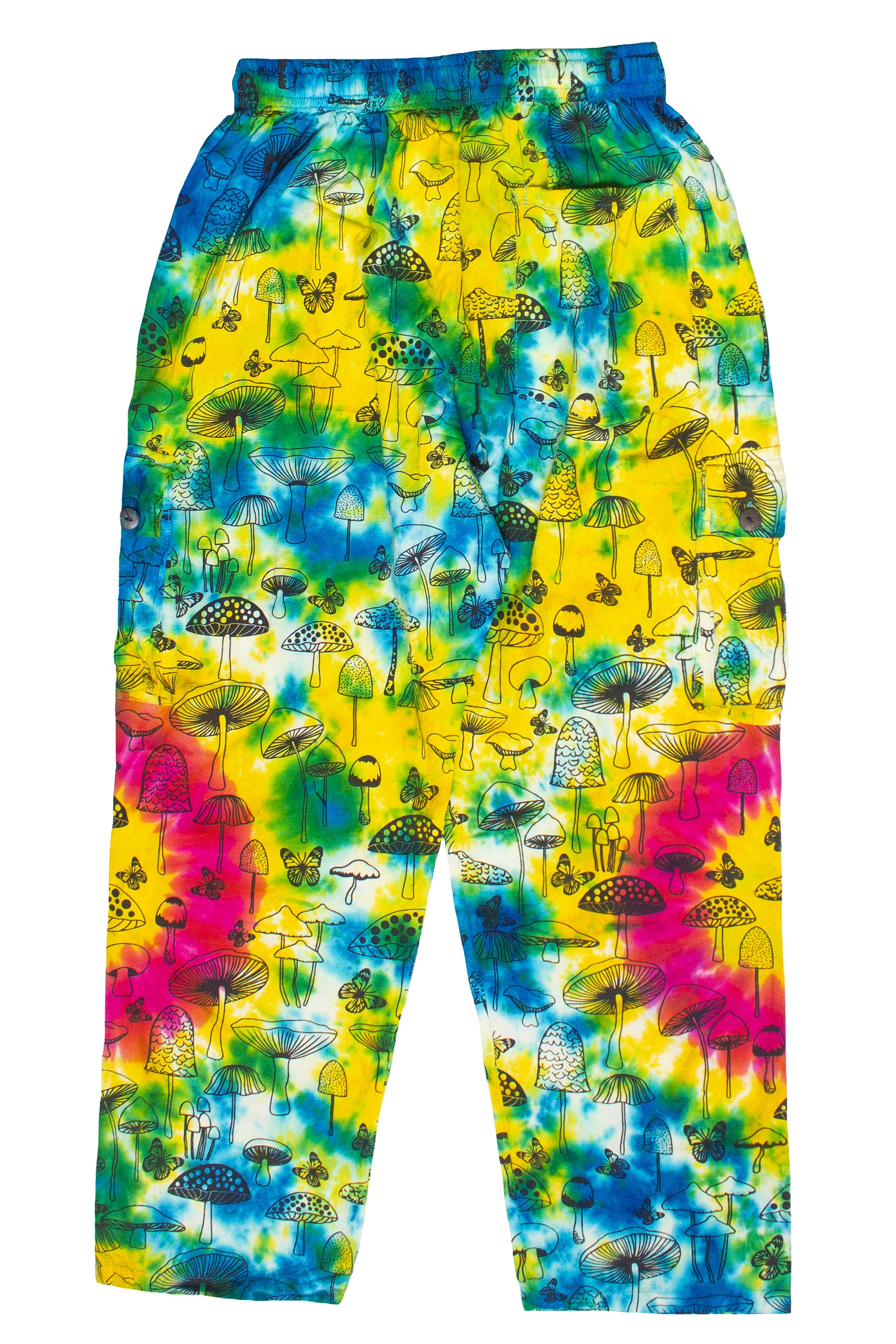 Tie Dye Mushroom Cargo Pants