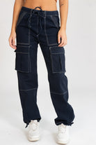 Drawstring Cargo Joggers
