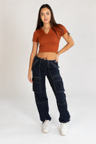 Drawstring Cargo Joggers