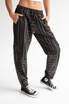 Striped Cargo Joggers