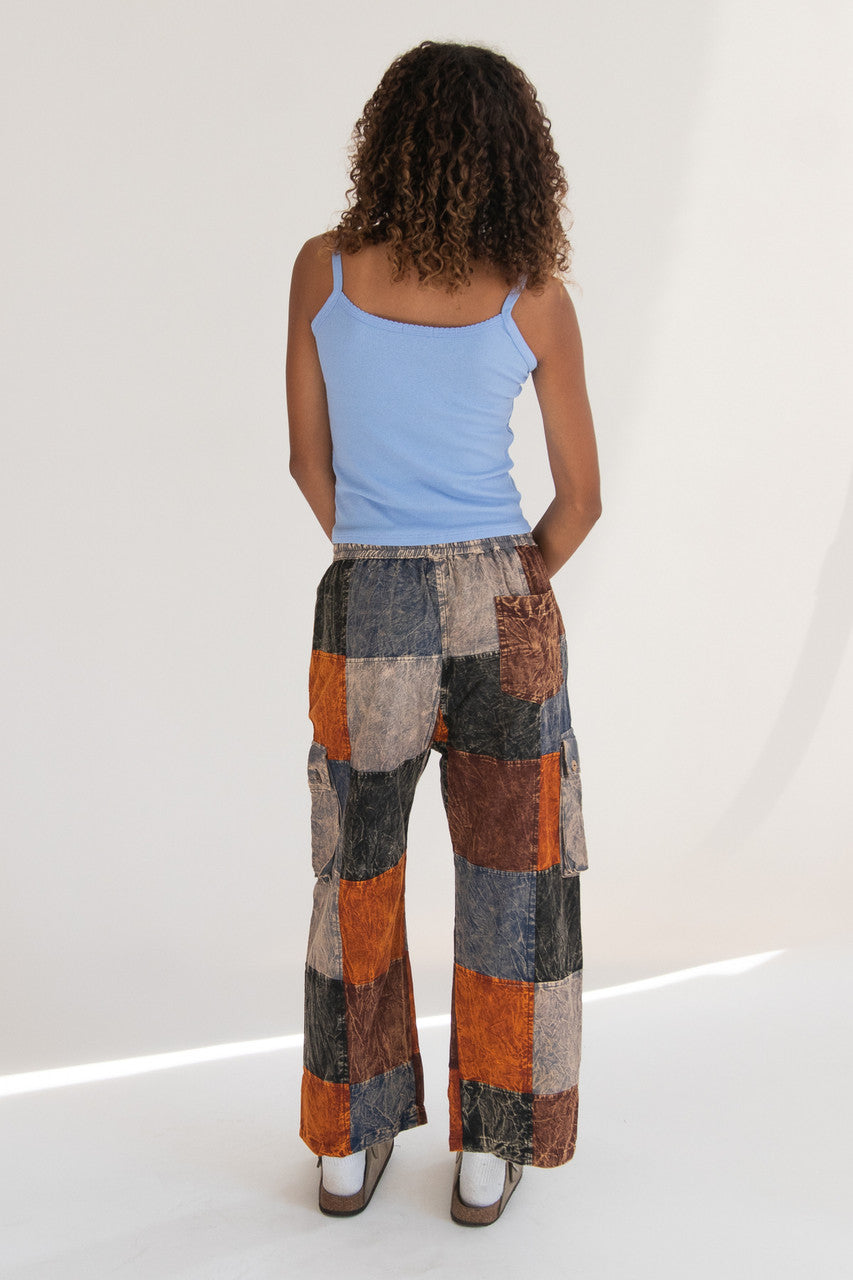 Checker Patchwork Pants