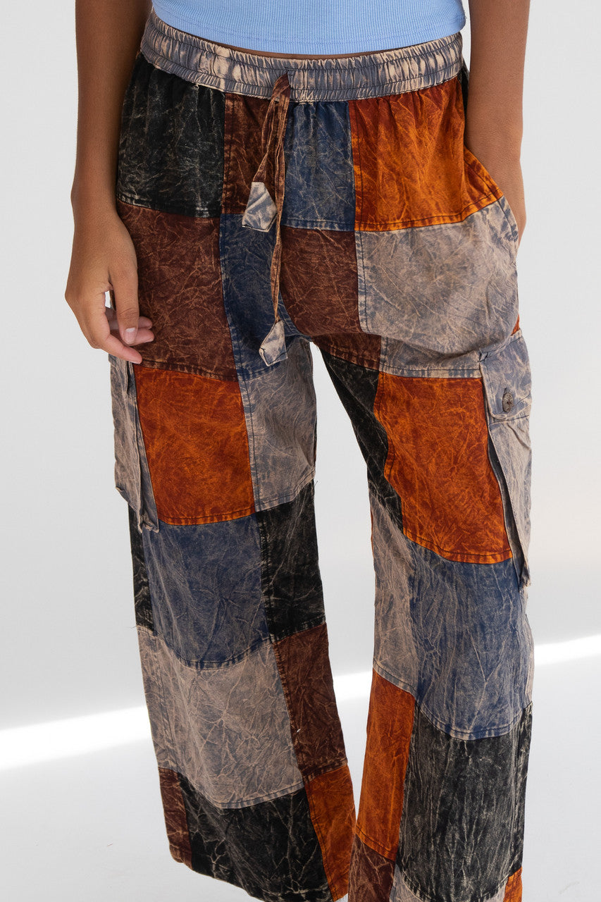 Checker Patchwork Pants
