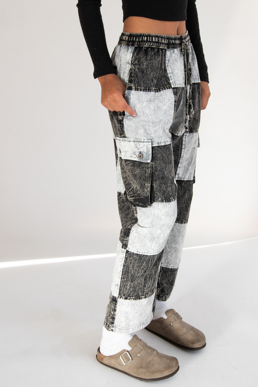 Checker Patchwork Pants
