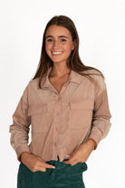 Crop Corduroy Shirt